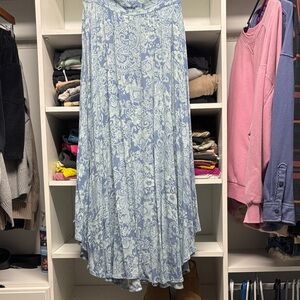 O'Neill Light Blue Floral Maxi Skirt